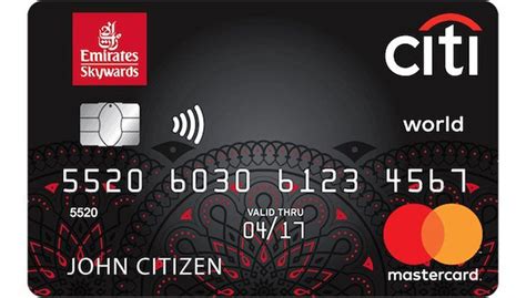 citibank credit card Emirates Skywards